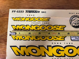 OLD MID SCHOOL MONGOOSE OUTER LIMITS COMPLETE STICKER DECAL SET BMX BIKE NOS