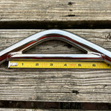 BMX BICYCLE SEAT POST 22.2 STEEL CHROME BENT STYLE FOR OLD SCHOOL BMX & OTHERS