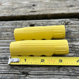 VINTAGE YELLOW TRICYCLE GRIPS 3/4" ID, 3-1/2" LONG FITS COLSON AMF ELGIN HUFFY NOS