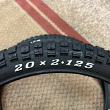 BMX TIRES MOTOCROSS - GRIP 20 X 2.125 FITS OLD SCHOOL BMX SCHWINN GT & OTHERS