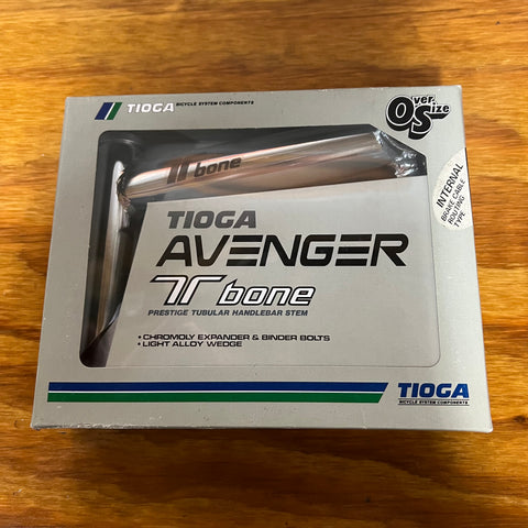 MOUNTAIN BIKE HANDLE BAR STEM TIOGA AVENGER T BONE VINTAGE JAPAN 150MM / 25.4MM
