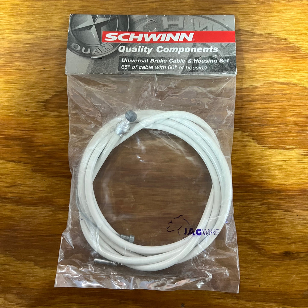 schwinn bicycle cables SCHWINN QUALITY UNIVERSAL BRAKE CABLE & HOUSING SET 65" X 60" NEW
