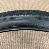 BICYCLE TIRE 26 X 2 X 1-3/4 FITS SCHWINN FLEET CORVETTE TYPHOON WIDER S-7 JUMBO