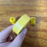 BICYCLE HANDLE BAR TAPE & PLUGS SOLID YELLOW FITS SCHWINN & OTHERS VINTAGE NOS