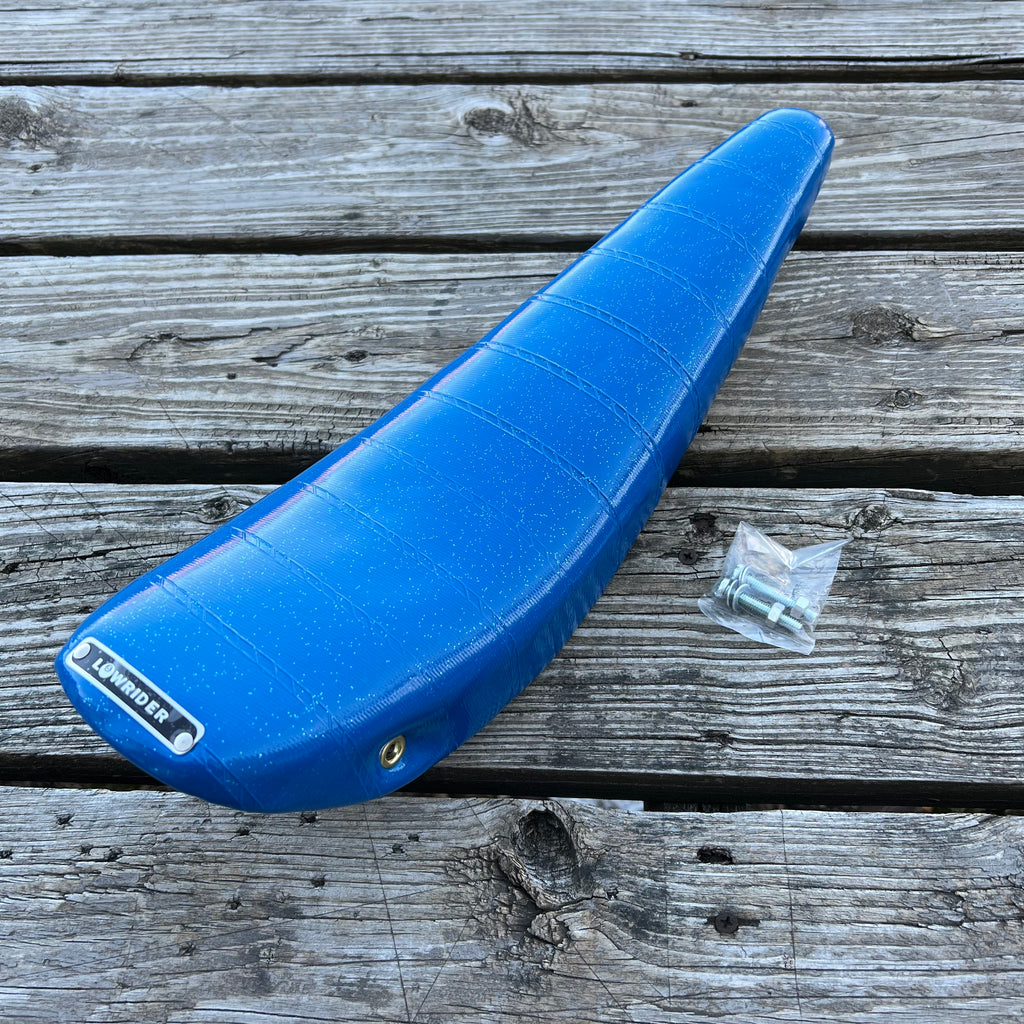 BICYCLE BANANA SEAT SPARKLE BLUE FITS STINGRAYS MURRAY SCHWINN HUFFY & OTHERS