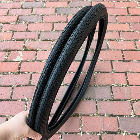 BICYCLE TIRES FIT SCHWINN 24 X 1-3/4 S-7 WHEELS FLEET STARLET BLACK WALL NEW