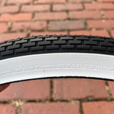 BICYCLE TIRE FIT SCHWINN 24 X 1-3/4 S-7 WHEELS FLEET STARLET WHITE WALL NEW