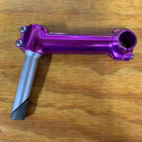 BICYCLE HANDLE BAR STEM FITS OLD SCHOOL MOUNTAIN BIKE 1990S PURPLE 21.1