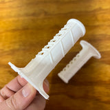 WHITE TRICYCLE GRIPS 3/4" ID 3-3/8" LONG FIT COLSON AMF ELGIN HUFFY VINTAGE NOS