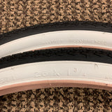 BICYCLE TIRES FIT SCHWINN CORVETTE JAGUAR TYPHOON FLEET 26 X 1-3/4 S-7 NEW
