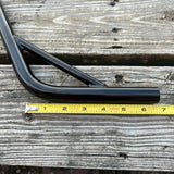 BMX BICYCLE SEAT POST 22.2 STEEL BLACK BENT STYLE FOR OLD SCHOOL BMX & OTHERS