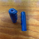 HUNT WILDE BICYCLE HANDLE BAR GRIPS BLUE GLITTER FITS MUSCLE BIKES SCHWINN HUFFY